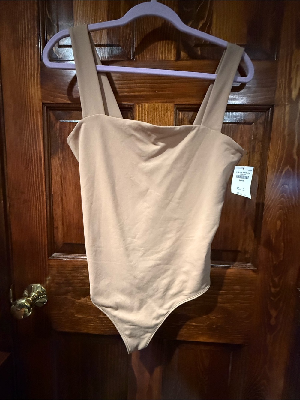 Abercrombie & Fitch Nude/Tan Sleeveless One-Piece Bodysuit